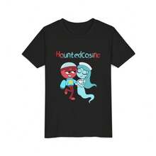HauntedCasino – Gigi X Connie Youth Tee | Dandy'S World Toon Shirt Casual Men'S Cotton T-Shirt Crew-Neck Top Micro-Stretch Knitted Fabric Regular Fit - 如圖所示 - 查看 1