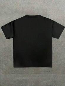 Camiseta   Face - Logo ícono del Grunge - Dise?o Amarillo Retro Oversize - Negro - Ver 2