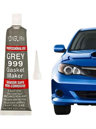 DeTODO Sellador Adhesivo Juntas Gris Alta Temperatura 85g. Pegamento Portátil Eficaz Para Reparación Motores, Motocicletas, Automóviles, Juntas mecánicas