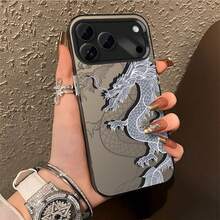 Dragon Phone case suitable for Huawei PURA 70 PURA 70PRO PURA 70ART Halloween gift Easter gift for friends family couple style silver color phone case - Dragón CYK BlackCVAW - Ver 3