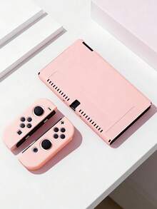 1个粉色图案保护壳，适用于Switch2/Switch NS/Switch OLED/Switch Lite，兼容Switch游戏机的配件，保护您的游戏设备，送给Switch玩家的最佳礼物 - 彩色 - 查看 14