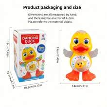 Interactive Dance Duck Toy With Music, Flash, And Moving Wings - A Battery Powered Educational Sensory Toy Suitable For Children Aged 3-6, Christmas And Halloween Gift (Excluding Batteries) - Nhiều màu - Xem 12