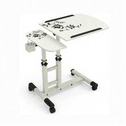 Höhenverstellbarer, rollbarer Laptop-Tisch für Bett und Sofa, Steh-Computertisch für Zuhause und Büro