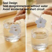 Compact Floral Portable Humidifier, Facial Steam Design. USB Powered. Compact & Portable, Tankless Design, Quiet Humidification. Auto Shut Off When No Water. Suitable For Home And Bedroom. Mini Humidifier For Living Room, Office, Car And Travel, Creative Humidifier And Personal Care Gadget. - trắng - Xem 6