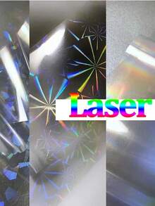 1 Boxes 10Rolls Aurora Nail Foil Clear Laser Nail Transfer Foil Starry Sky Glass Nail Art Foil Stickers Holographic Film Manicure Design For DIY Nails Decoration (10 Sheets 50X4cm)