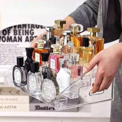 5/7 Tier Acrylic Nail Polish Display Rack, Multi-Layer Storage Organizer, Suitable For Storing Cosmetics, Sunglasses And Jewelry, Space-Saving, Ideal For Home Decor, Living Room, Office, Bedside Table, Also A Great Birthday Gift For Women