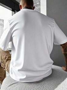 PLAYERA MANGA CORTA CUELLO REDONDO LISA - Blanco - Ver 2