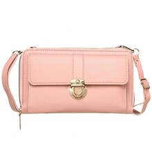 Bolsa de Teléfono con Pantallaáctil para Mujeres, Bolsa de Hombro Única, Bolsa Cruzada de Gran Capacidad, Bolsa de Hombro Pequeña - [Versión de pantalla táctil] Rojo - Ver 10