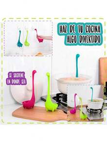 DeTODO Cucharon de Dinosaurio Para Sopa, Caldo, Cocina 1/3 pzas - 1 PIEZA - Ver 6