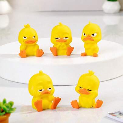 2026 Latest 3D Printed Angry Duck Car Decor - Yellow Rubber Duck, Expressive With Black Eyes And Orange Mouth, Suitable For Sedans, Trucks And SUVs - Perfect Gift For Christmas, Birthday, Road Trips And Car Parties. A Festive 3D Printed Rubber Duck With Rich Expressions, Suitable For Car Interiors, A Cute And Quirky Little Accessory Duck Car Accessory