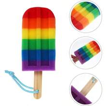 Baluue Colorful Esponja Para BañO Corporal Suave Y Exfoliante Esponja De Ducha Multicolor Para Limpieza Efectiva Y Cuidado De La Piel TamañO Forma Especial de Helado Masaje Exfoliante de Baño - Foto 1 - Ver 4