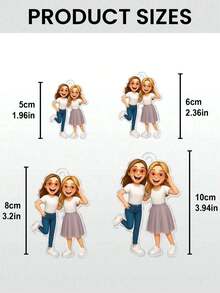 1个定制3D照片钥匙扣，个性化纪念礼物，珍藏照片定制肖像钥匙扣，送给亲人的礼物，独特的慰问礼物，多功能，装饰性强，可重复使用，精致时尚，高品质，色彩丰富，现代时尚，可定制，个性化，独一无二 - 彩色 - 查看 6