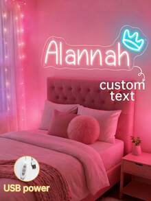 لافتة نيون مخصصة بالاسم، ديكور جداري شخصي، ديكور حفل زفاف، لافتة نيون باسم، لافتة نيون LED للمراهقين، هدايا شخصية، ديكور غرفة النوم، ديكور المنزل إضاءة LED USB، هدية عيد ميلاد، أعطها له أو لها، يوم الشباب، عيد الأب، حفل التخرج، حفل الزفاف، غرفة المعيشة بالمنزل، غرفة النوم، المكتب