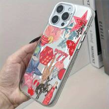 [Funda de teléfono plateada]artísticoretroOccidentalcollageTeléfonoEstucheparaiPhoneModelos16,15,14,13,12,11,XR,XS,X,Además,. ProfesionalMax,EstoDe modaYDe modaEstucheEsLigero,Protector,Alta calidad,Resistente a los arañazos,YDuradero,UNExcelenteRegaloYunÉxito de ventasEsunNuevoLlegadaEsoEsTambiénResistente al calor - Blanco - Ver 13