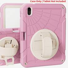 1个保护壳，兼容iPad Mini 6/Mini 7 8.3英寸”、“兼容iPad 5/6/7/8/9/10/11 9.7英寸/10.2英寸/10.9英寸/11英寸”、“兼容iPad Mini 7 2022/2024款，带笔槽、360°旋转手带和支架”、“兼容iPad Air2/Pro/5/6 9.7英寸”、“兼容iPad Mini 7 (A17 Pro) 8.3英寸 2024款”、“兼容iPad A16 11英寸 2023款（粉色+白色）” - 粉白(不含肩帶) - 查看 20