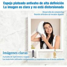 Mueble Baño Completo Integral Espejo Almacenamiento | Baño Moderno | Mueble Funcional | Fácil Instalar - Blanco - Ver 9