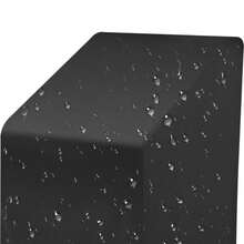 Garden Stackable Chair Covers Waterproof Heavy Duty Outdoor - Black - View 9