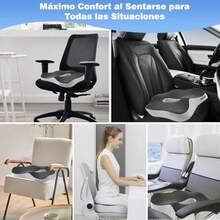 Automotive CushionsCojín Ortopedico para Silla de Oficina Cojin para Asiento Automovil Cojín Coxis y Ciática Lumba Dona Sentarse Elimina Hemorroides Apto Todas Estaciones - Clásico - Ver 6