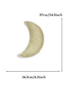 月牙形抱枕 - 星空图案设计，柔软舒适的面料，梦幻般的卧室装饰，放松睡眠的完美礼物和充满奇思妙想的家居装饰 - 綠色 - 查看 2