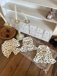 原创宠物猫狗波点连衣裙，马尔济斯贵宾犬公主裙 - 白色 - 查看 4