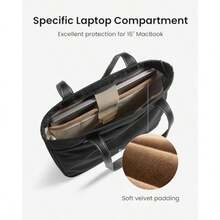 Laptop Tote Bag For Women 15-16 Inch Water-Resistant Laptop Work Tote With Device Compartment 12.5L-18L Shoulder Bag - Black18L - View 5