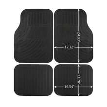 4PC Rubber Light Duty Floor Liner Cursor Black - Universal - Default - View 7