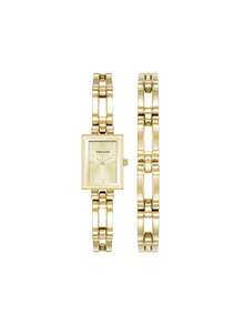 Đồng hồ Anne Klein 10/4898GPST, kiểu dáng cổ điển thanh lịch, đa năng, lý tưởng làm quà tặng dịp lễ, đi làm và đeo hàng ngày, một chiếc đồng hồ thời trang. - Vàng - Xem 4