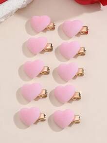 Bộ 10/30 kẹp tóc hình trái tim màu đỏ/hồng/đỏ tía thời trang dành cho nữ, thích hợp sử dụng hàng ngày, dự tiệc, ngày Valentine, kẹp càng cua, kẹp tóc cài, phụ kiện tóc ngày Valentine, quà tặng Valentine, phụ kiện tóc, ghim cài tóc - Nhiều màu - Xem 15