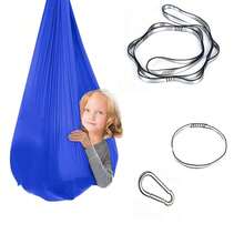 1 件适合儿童和成人的感官秋千，室内/室外拥抱秋千，儿童吊床秋千椅，儿童节礼物的理想选择（尺寸：150 * 280CM）