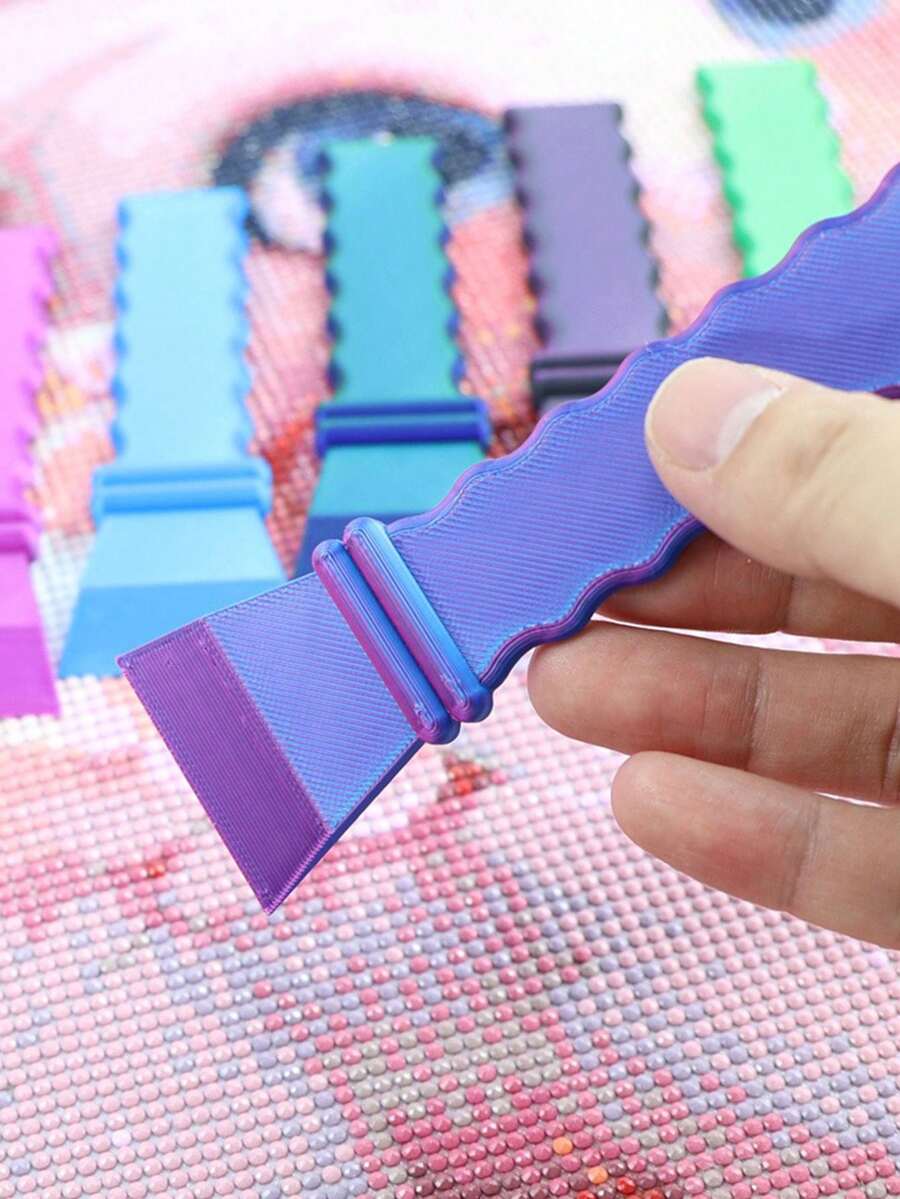 钻石画钻头矫正器 - 专业及业余DIY工艺配件，用于对齐歪斜的钻头，矫正错位的钻石珠，钻石画套装必备矫正工具，包含直尺矫正器