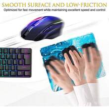 Mouse Pad With Non-Slip Rubber Base, Premium-Textured & Washable Computer Mousepad With Stitched Edges, Mouse Pads For Computers, Laptop, Gaming, Office & Home, 10.2 X 8.3 In Blue Waves,35467689 - Màu xanh lam - Xem 6