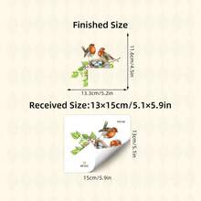 BRUP 1/2/3 Blatt/Set (Große Größe) Wald Tier Wandaufkleber mit Kiefer Baum und süßen Tieren, abnehmbare Tier Aufkleber zum Aufkleben für Badezimmer, Wohnzimmer, Kinderzimmer, Babyzimmer Dekoration, verspieltes Waldthema Kunst - Verschiedenfarbig - Übersicht 15