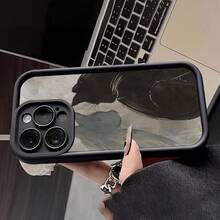 Funda para teléfono compatible con iPhone 17 aire/16/15/14/13/12/11. Profesional máximo 14/15/16 Además, 16E, 12/13mini, X/XS/XR/XSMax, compatible con Samsung Galaxy. A03/A03S/A04/A04E/A05/A05S/A06/A12/A13/A15/A16/A21S/A24/A25/A32/A34/A35/A54/A55, S20/S21/S22/S23/S24 FE/Plus/Ultra, F15, M35/M55, Note20/Note20Ultra Funda para teléfono, carcasa suave de TPU, protección total antideslizante y anti-caída, serie Sky Eye, carcasa suave de TPU, estilo coreano minimalista - Negro - Ver 5