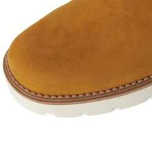 Vionic Folsom J0744L4202 Moto Boots Women's 10 Wheat Leather Block Heel ZOGG1867 - Brown - View 4