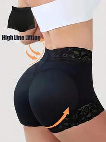 1pc Black Tummy Control Butt Lift Triangle Shapewear Bottoms, Postpartum Essentials Shapewear, Anti Roll  Body Shaping And Slimming Triangleunderwear, Perfect For Exercise, Daily Life, Date Night, Vacation Outfits, Concert Outfits, Birthdays, Valentine's Day Costumes - 彩色 - 查看 5