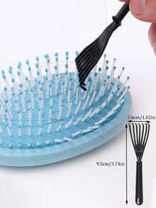 5 Paquetes de Set de Herramientas de Bucle para el Cabello con 2 Piezas de Herramienta de Trenza Francesa, Funda de Cuero Cortadora, Cepillo Teasing, Peine Cola de Rata, Cepillo para el Borde y la Parte Posterior para Peinado, Cepillo, Peine, Herramientas para el Cabello