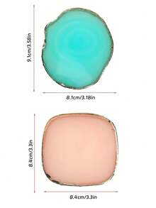 2pcs/1pc Alien Pink Color Ring Dish Jewelry Resin Tray, Cyan Nordic Style Jewelry Storage Tray, Jewelry Collection Decorative Tray, Jewelry Display Tray, Women's Gift, Home Decor Bedroom Decor, For Women Friends Sister