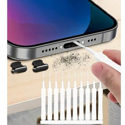 50pcs/20pcs/10pcs Mini Cleaning Brushes, Suitable For Cleaning Holes And Crevices, Electronic Cleaning Soft Bristle Brushes, Bathroom Anti-Clogging Ultra-Fine Nylon Cleaning Brushes, For Phone Holes, Toilet Gaps Cleaning, Household Cleaning Tools, Applicable To Shower Head, Phone Keyboard, Computer, Laptop, Etc., 5pcs Cleaning Brushes