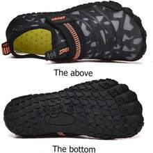 TOGEVAL Zapatos para Deportes Acuticos para Nios Zapatos De Agua para Mujer Sandalia Los Nios Nadan Zapatos De Agua Zapatillas De Deporte para Nios Plataforma Playa Beige Hombre - 20.5 cm A + como se muestra - Ver 8