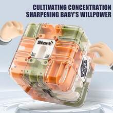 迷宫球，儿童手持迷宫魔方，带教育功能的滚球玩具，适用于教室、生日派对、学校、旅行、候诊室、家庭聚会、社交活动等场合的家居用品 - 綠色 - 查看 7