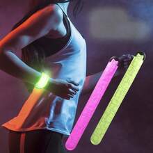 1pc New Design Reflective Wristband - High Visibility Running Gear, For Night, Multiple Colors Available, 3 Lighting Modes Armband, Suitable For Night Walking And Cycling - Multicolor - View 4