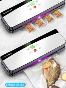 Portable Vacuum Sealer Machine For Home & Outdoor Use, Food Packaging Sealer, Plastic Bag Sealer, Rechargeable Vacuum Sealer For Snacks - Multicolor - View 8