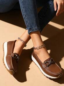 Neue Mode Designer Damen Loafer, handgefertigte Slip-On Lässig Schuhe mit Metall Schmetterling Dekor, Fahrschuh Mokassins, leicht atmungsaktiv mit weichem Lederobermaterial, bequemes Futter, rutschfeste Gummisohle, leise Krankenschwester/Arzt Flache Schuhe, geeignet für Kleider, Jeans, tägliches Gehen, Outdoor, Frühling/Sommer/Herbst, Geschenk für Mittelalter, Jung, Studenten - Braun - Übersicht 9