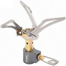Mini portable titanium alloy automatic 2600W power folding camping stove for outdoor cooking like picnic, camping and hiking - ‎mini estufa - Ver 3