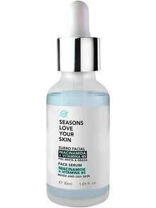 Seasons Love Your Skin suero facial con niacinamida y vitamina B5 30 ml| control de grasa y poros| hidratación ligera y reparación antioxidante| ideal para piel mixta a grasa - 1 - Ver 5