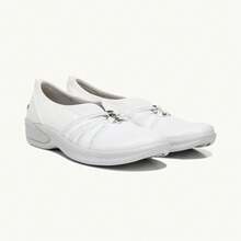 Bzees For LifeStride Niche Sneaker Women 5.5 Bright White Slip On Shoes ZOGG1658 - White - View 1