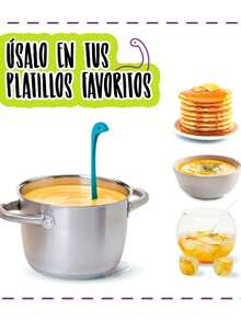 DeTODO Cucharon de Dinosaurio Para Sopa, Caldo, Cocina 1/3 pzas - 3 PZAS - Ver 3