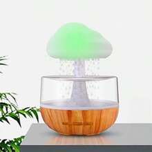 Rain Cloud Aroma Essential Oil Diffuser, Zen Master Diffuser, Rain Cloud Night Light, Mushroom Lamp Diffuser, Mini Humidifier, Desk Fountain, Bedside Sleep Relaxation, Water Drop Sound