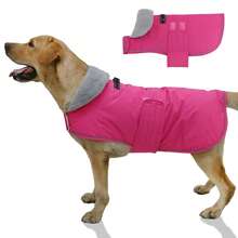 Winter Dog Coat With Hook And Loop Fasteners, Windproof Snow Jacket, Reflective Cold Weather Pet Vest For Small, Medium, And Large Dogs - Coral Pink - View 20