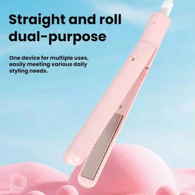 ENSSU Mini Curling Iron - Professional Styling Tool With Straightening Function, Can Add Volume To Short And Long Hair. Compact Design, Portable, Unisex. Gift, Celebration - Multicolor - View 4